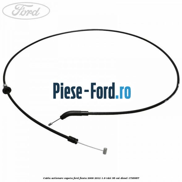 Cablu actionare capota Ford Fiesta 2008-2012 1.6 TDCi 95 cai
