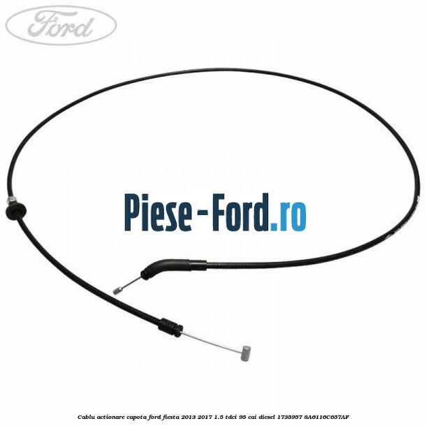 Cablu actionare capota Ford Fiesta 2013-2017 1.5 TDCi 95 cai diesel