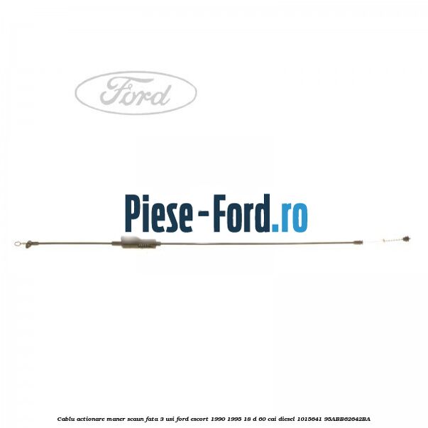 Cablu actionare maner scaun fata 3 usi Ford Escort 1990-1995 1.8 D 60 cai #0CE74408AB