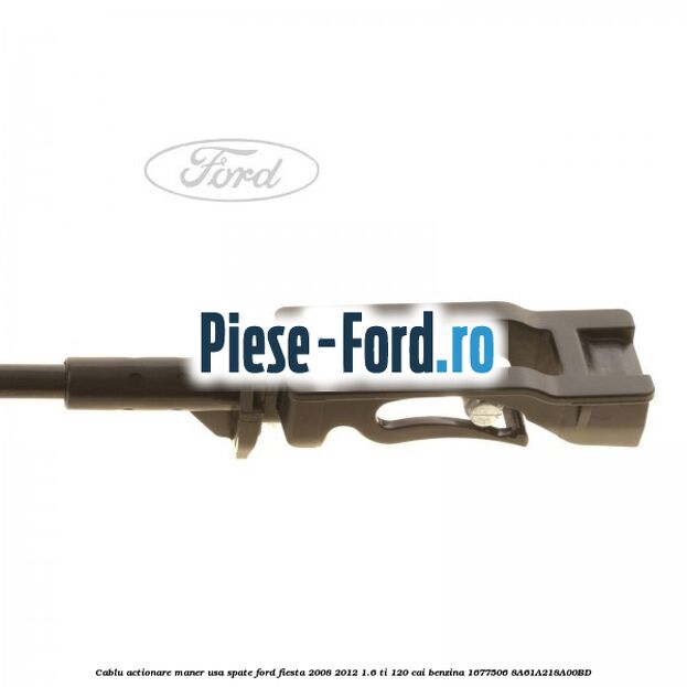 Cablu actionare maner usa spate Ford Fiesta 2008-2012 1.6 Ti 120 cai benzina