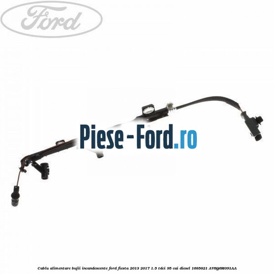 Bujie incandescenta Ford Fiesta 2013-2017 1.5 TDCi 95 cai diesel