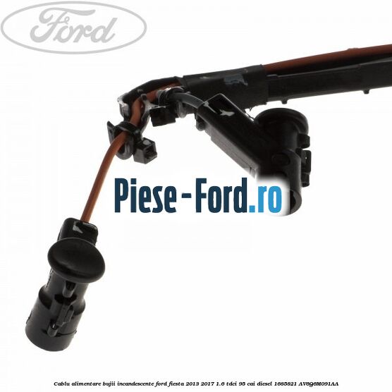 Cablu alimentare bujii incandescente Ford Fiesta 2013-2017 1.6 TDCi 95 cai diesel