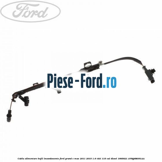 Cablu alimentare bujii incandescente Ford Grand C-Max 2011-2015 1.6 TDCi 115 cai diesel