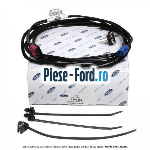 Cablu antena cu navigatie model nou tehnic Ford Fusion 1.6 TDCi 90 cai diesel