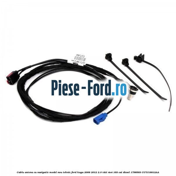 Cablu antena cu navigatie model nou tehnic Ford Kuga 2008-2012 2.0 TDCI 4x4 163 cai diesel #74771BEAC7