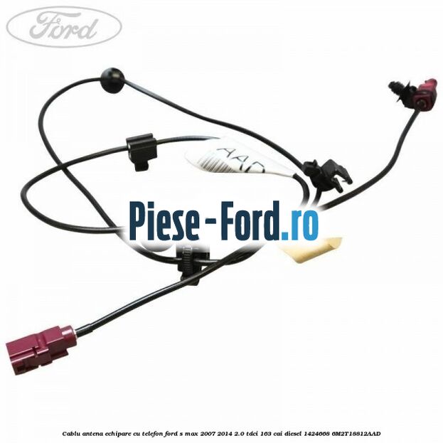 Cablu antena echipare cu telefon Ford S-Max 2007-2014 2.0 TDCi 163 cai diesel