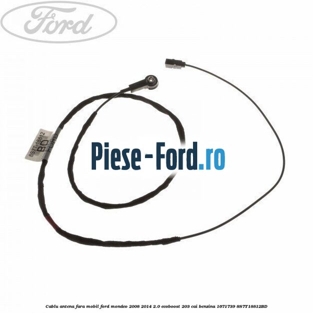 Cablaj electric tetiera multimedia Ford Mondeo 2008-2014 2.0 EcoBoost 203 cai benzina