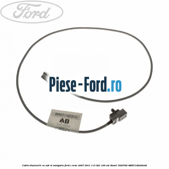 Cablu bluetooth cu usb si navigatie Ford C-Max 2007-2011 1.6 TDCi 109 cai diesel