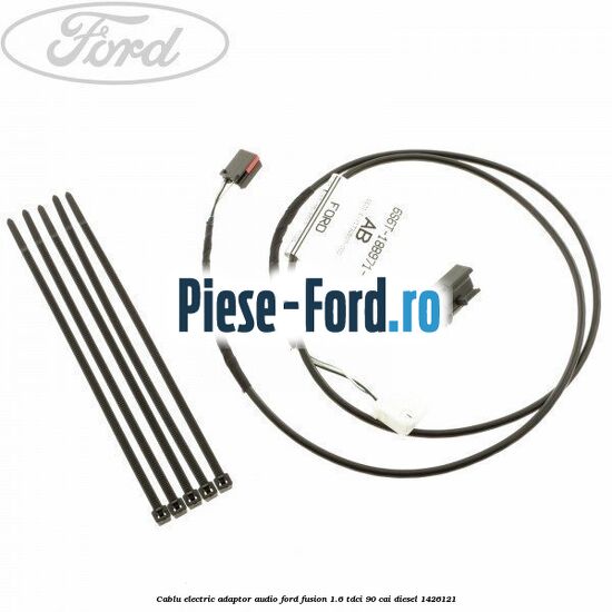 Cablu electric adaptor audio Ford Fusion 1.6 TDCi 90 cai