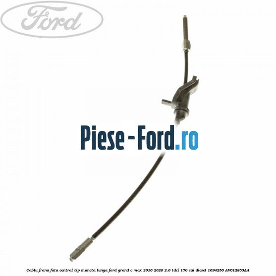 Cablu frana fata central tip maneta lunga Ford Grand C-Max 2016-2020 2.0 TDCi 170 cai diesel #DBE6CFC1CD