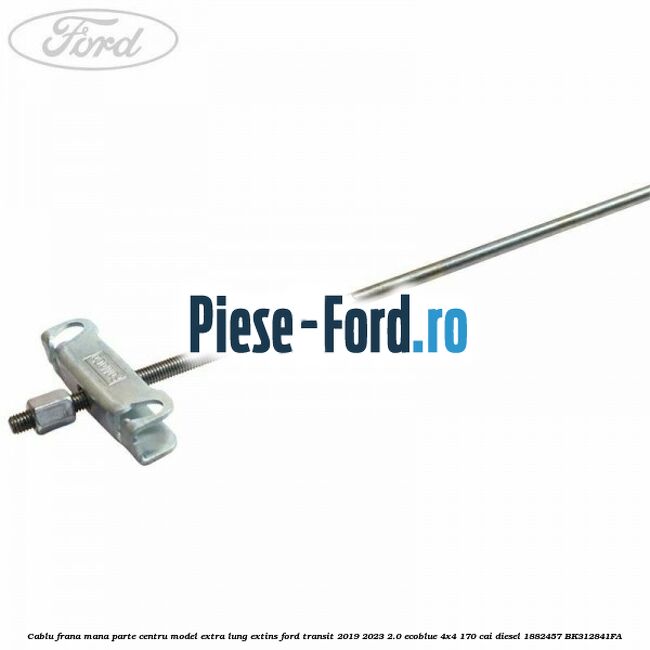 Cablu frana mana parte centru model extra lung extins Ford Transit 2019-2023 2.0 EcoBlue 4x4 170 cai diesel #963EF99905