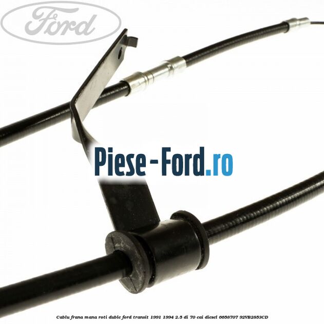 Cablu frana mana roti duble Ford Transit 1991-1994 2.5 DI 70 cai diesel #A9E2780E98