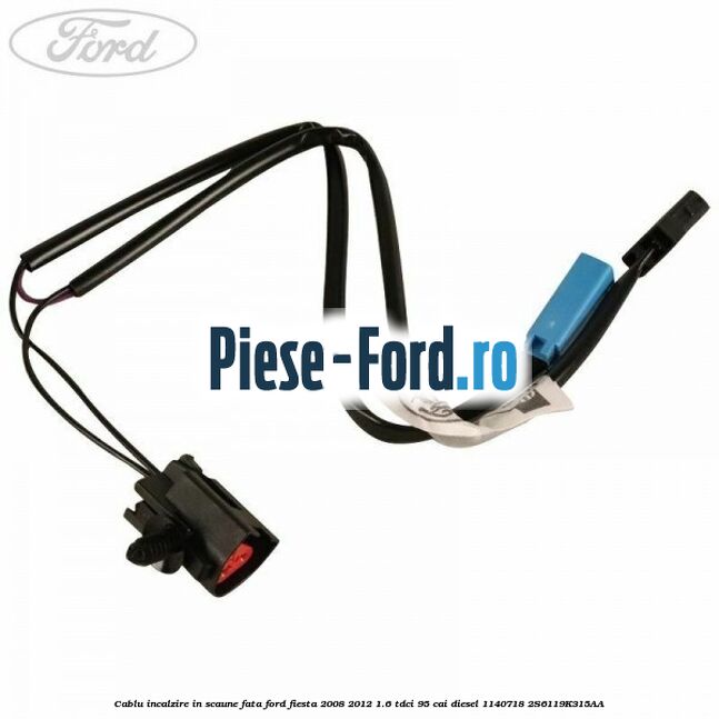 Cablaj electric lampa aditionala picioare Ford Fiesta 2008-2012 1.6 TDCi 95 cai diesel