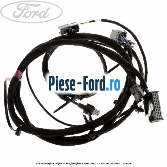 Cablu interfata telefon si USB Ford Fiesta 2008-2012 1.6 TDCi 90 cai diesel #D57C50D150