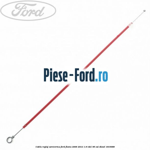 Cablu reglaj aeroterma Ford Fiesta 2008-2012 1.6 TDCi 95 cai