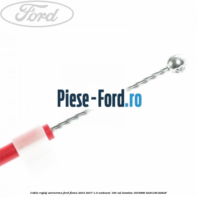 Cablu reglaj aeroterma Ford Fiesta 2013-2017 1.0 EcoBoost 100 cai benzina