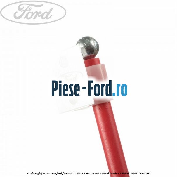 Cablu reglaj aeroterma Ford Fiesta 2013-2017 1.0 EcoBoost 125 cai benzina