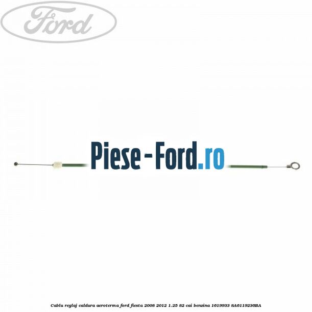 Cablu reglaj caldura aeroterma Ford Fiesta 2008-2012 1.25 82 cai benzina