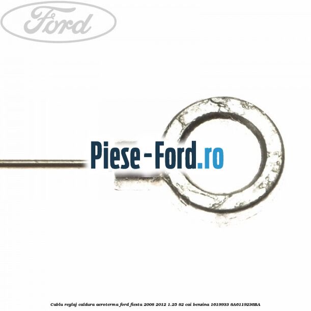 Cablu reglaj caldura aeroterma Ford Fiesta 2008-2012 1.25 82 cai benzina #41D4CDF218
