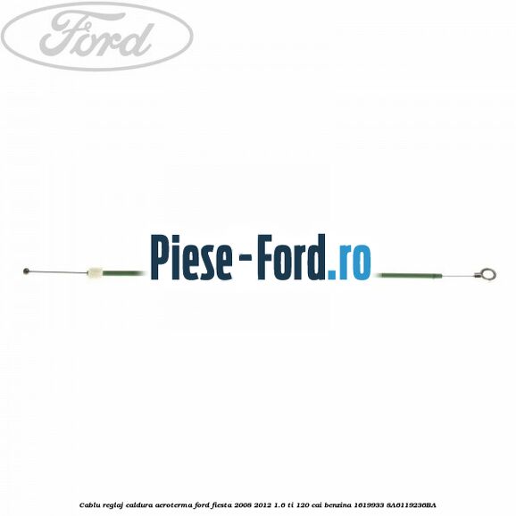 Cablu reglaj aeroterma Ford Fiesta 2008-2012 1.6 Ti 120 cai benzina