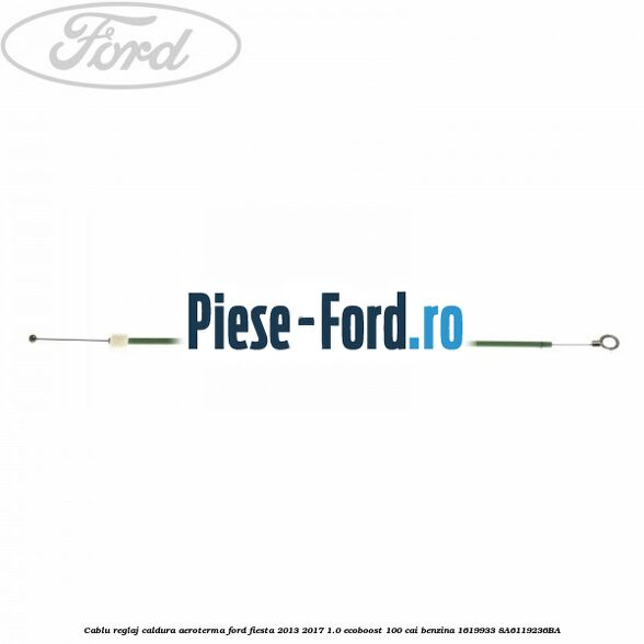 Cablu reglaj aeroterma Ford Fiesta 2013-2017 1.0 EcoBoost 100 cai benzina