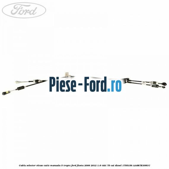 Cablu selector cutie de viteze 5 trepte manuala Ford Fiesta 2008-2012 1.6 TDCi 75 cai diesel