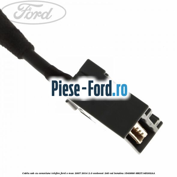 Cablu RCA jack 3,5-3,5mm Ford S-Max 2007-2014 2.0 EcoBoost 240 cai benzina