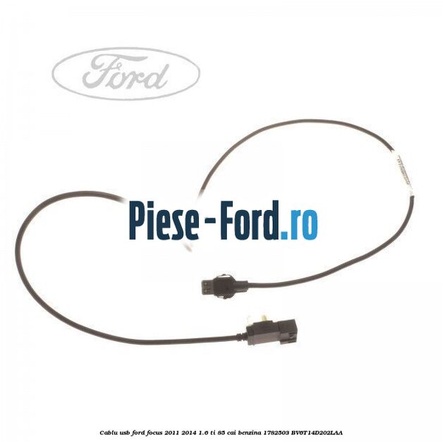 Cablu RCA jack 3,5-3,5mm Ford Focus 2011-2014 1.6 Ti 85 cai benzina