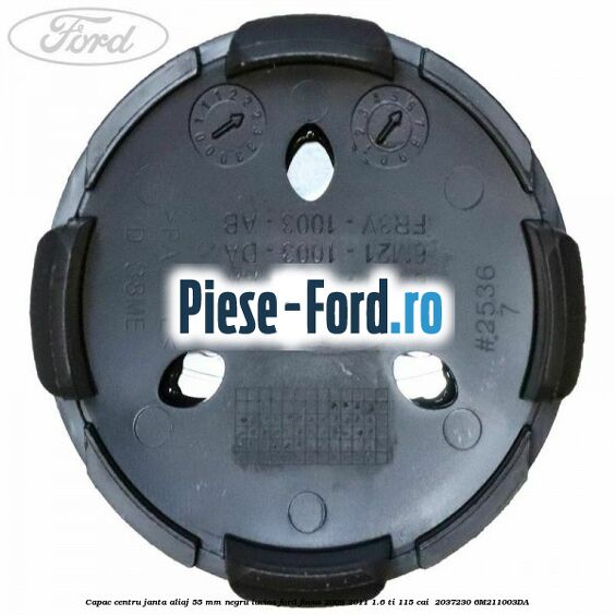 Capac centru janta aliaj 55 mm negru lucios Ford Focus 2008-2011 1.6 Ti 115 cai  #C53959FFA9