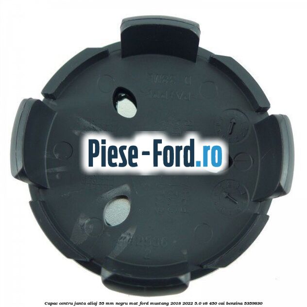 Capac centru janta aliaj 55 mm negru mat Ford Mustang 2018-2022 5.0 V8 450 cai #1253470C42 Capac centru janta aliaj 55 mm negru mat Ford Mustang 2018-2022 5.0 V8 450 cai benzina #1253470C42