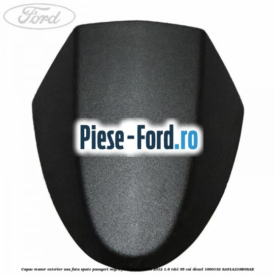 Capac maner exterior usa fata spate pasageri negru Ford Fiesta 2008-2012 1.6 TDCi 95 cai diesel