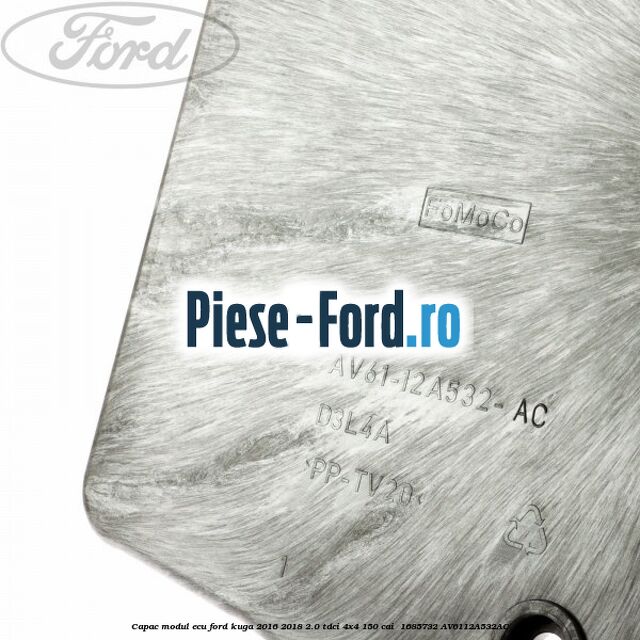 Capac modul ECU Ford Kuga 2016-2018 2.0 TDCi 4x4 150 cai  #0788123662