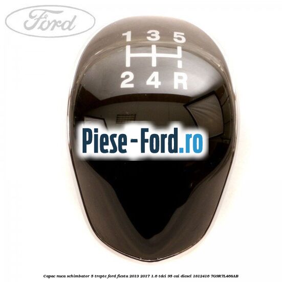 Adeviz rotund pedalier sport Ford Fiesta 2013-2017 1.6 TDCi 95 cai diesel