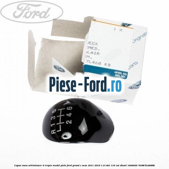 Capac nuca schimbator 6 trepte model piele Ford Grand C-Max 2011-2015 1.6 TDCi 115 cai diesel