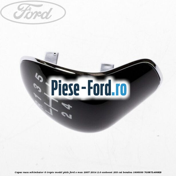 Capac nuca schimbator 6 trepte model piele Ford S-Max 2007-2014 2.0 EcoBoost 203 cai benzina