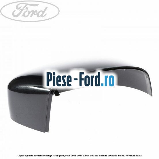 Capac oglinda dreapta frozen white Ford Focus 2011-2014 2.0 ST 250 cai benzina