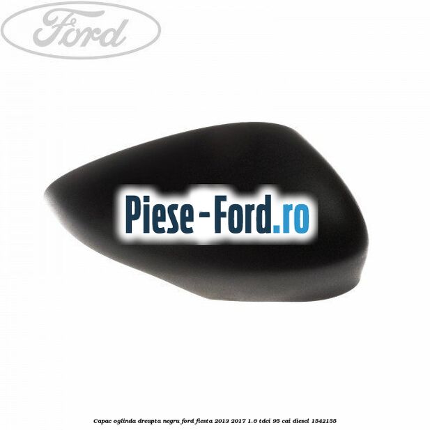 Capac oglinda dreapta negru Ford Fiesta 2013-2017 1.6 TDCi 95 cai