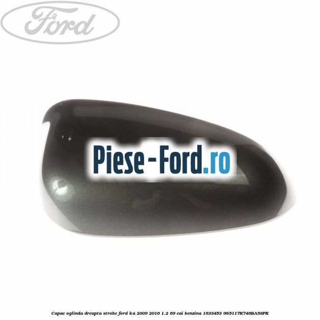 Capac oglinda dreapta scuba Ford Ka 2009-2016 1.2 69 cai benzina
