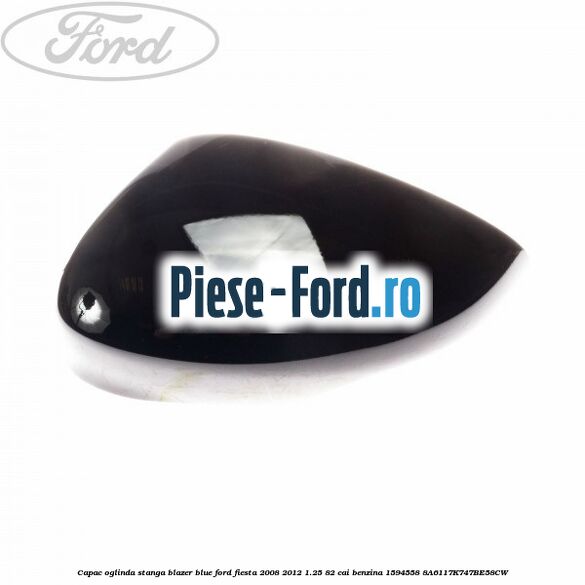Capac oglinda frozen white stanga Ford Fiesta 2008-2012 1.25 82 cai benzina