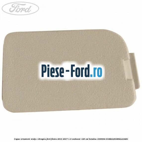 Capac lateral suport baterie Ford Fiesta 2013-2017 1.0 EcoBoost 125 cai benzina