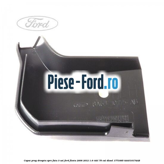 Capac prag dreapta spate Ford Fiesta 2008-2012 1.6 TDCi 75 cai diesel