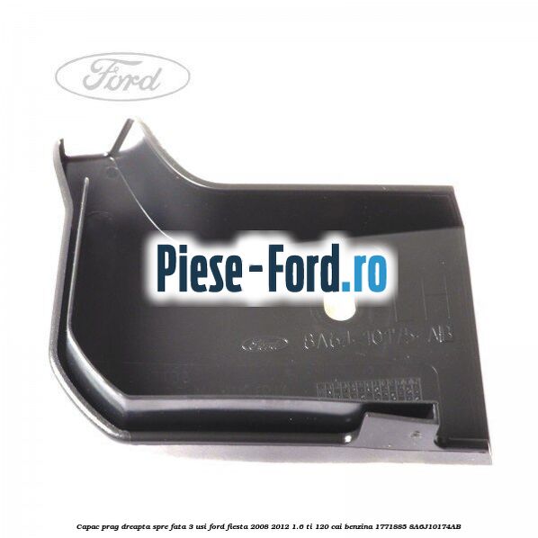 Capac prag dreapta spate Ford Fiesta 2008-2012 1.6 Ti 120 cai benzina