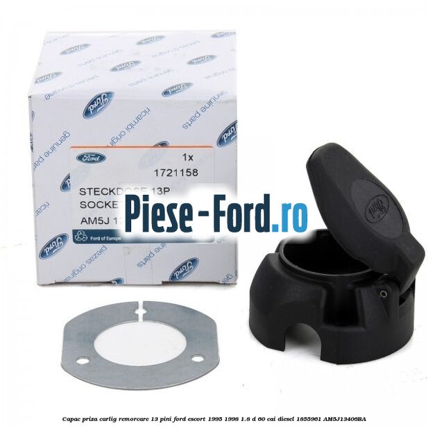Capac priza carlig remorcare 13 pini Ford Escort 1995-1998 1.8 D 60 cai diesel #39E8DBD041