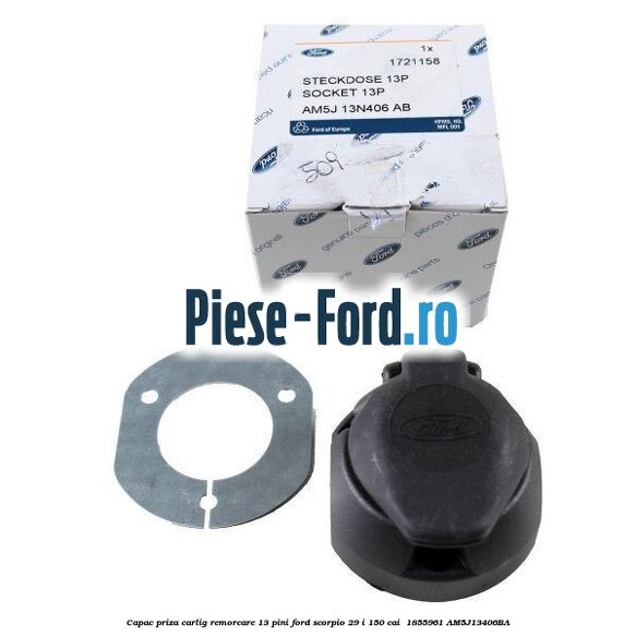Capac priza carlig remorcare 13 pini Ford Scorpio 2.9 i 150 cai #5B3200DF3E