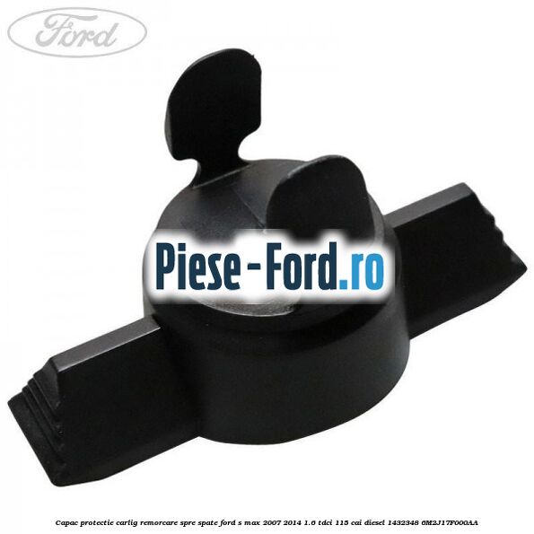 Capac priza carlig remorcare 7 pini cu suruburi Ford S-Max 2007-2014 1.6 TDCi 115 cai diesel