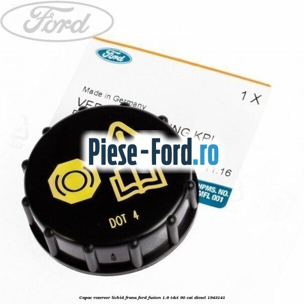 Capac rezervor lichid frana Ford Fusion 1.6 TDCi 90 cai