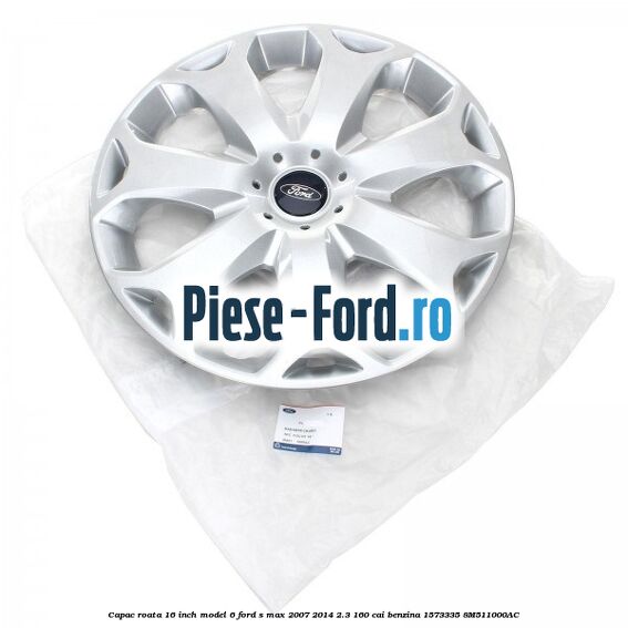 Capac roata 16 inch model 6 Ford S-Max 2007-2014 2.3 160 cai #5A98E51EC1 Capac roata 16 inch model 6 Ford S-Max 2007-2014 2.3 160 cai benzina #5A98E51EC1