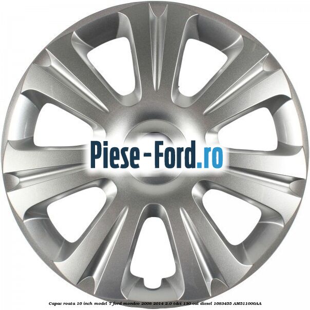 Capac roata 16 inch model 7 Ford Mondeo 2008-2014 2.0 TDCi 130 cai diesel #07B6C8F28F