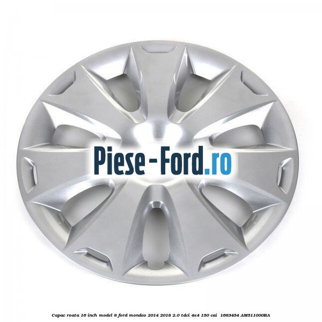 Capac roata 16 inch model 8 Ford Mondeo 2014-2018 2.0 TDCi 4x4 150 cai #08EB7AA24E Capac roata 16 inch model 8 Ford Mondeo 2014-2018 2.0 TDCi 4x4 150 cai #08EB7AA24E