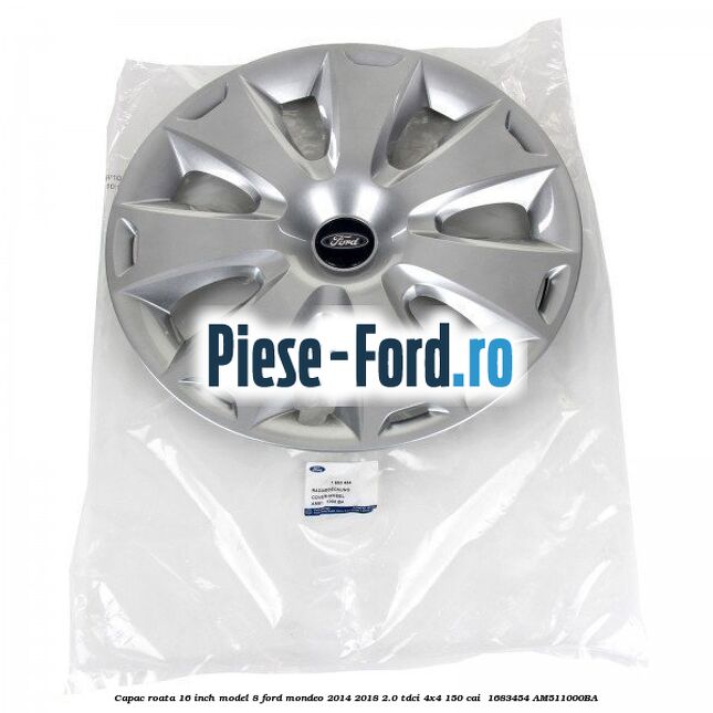 Capac roata 16 inch model 8 Ford Mondeo 2014-2018 2.0 TDCi 4x4 150 cai #08EB7AA24E Capac roata 16 inch model 8 Ford Mondeo 2014-2018 2.0 TDCi 4x4 150 cai #08EB7AA24E